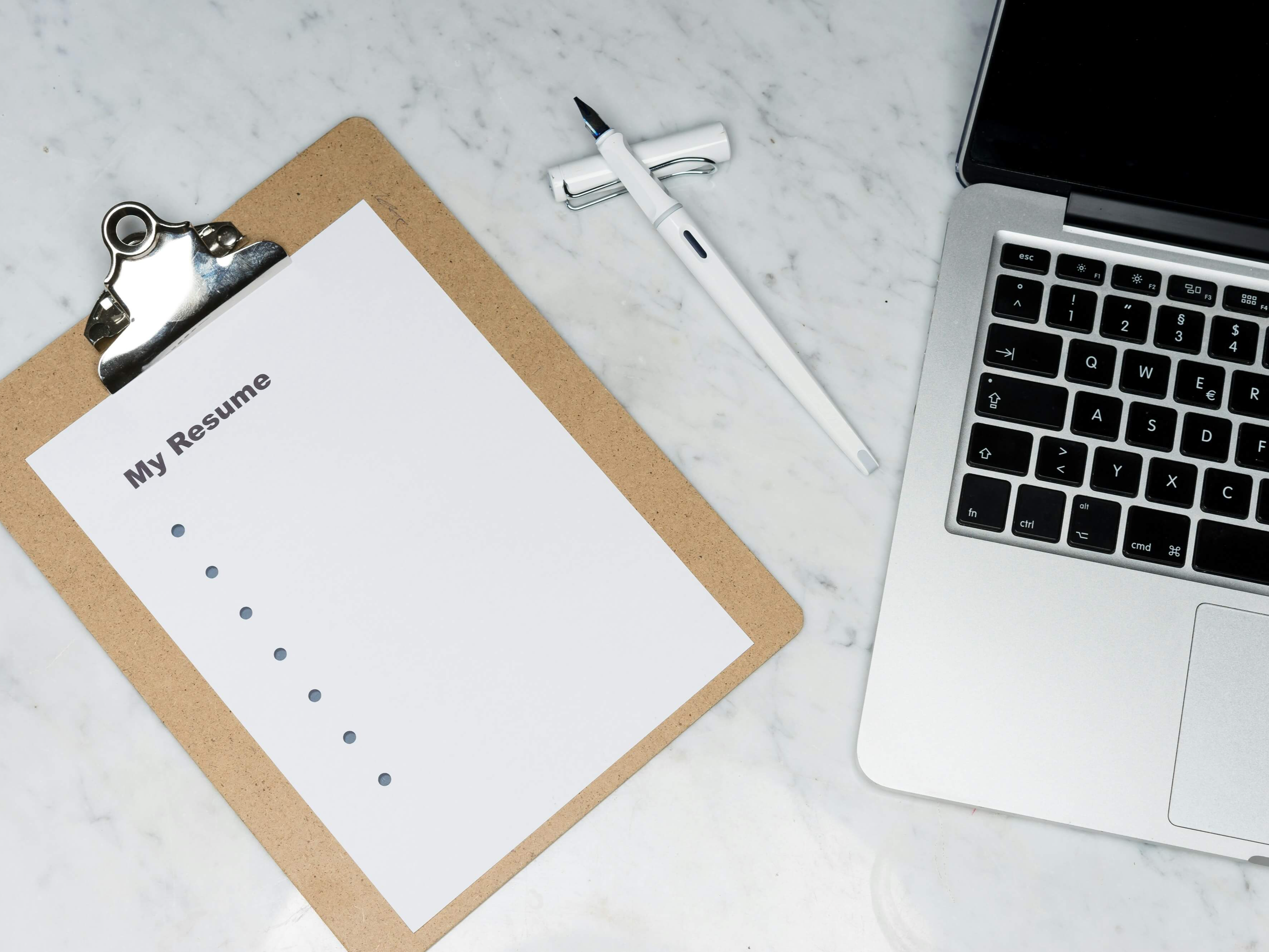 Resume layout showing job promotions clearly
