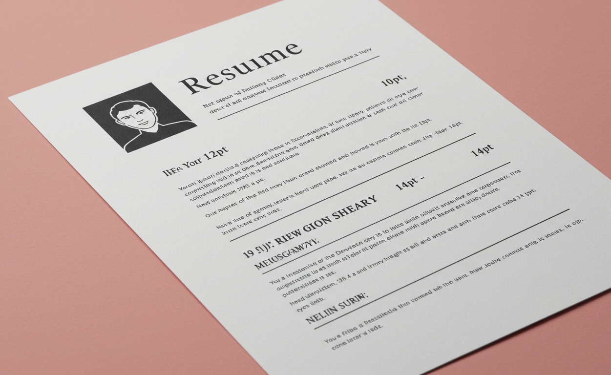2025 Resume Font Size Guide: Best Sizes & Tips