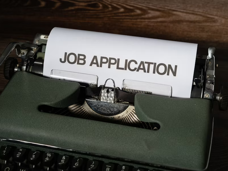 Job application form filled out by a student | JobHun