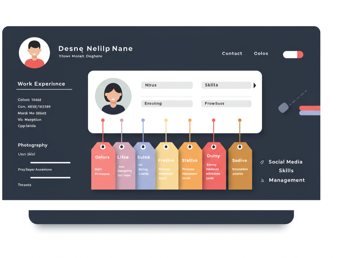 Resume section with skill tags highlighting key abilities ｜ JobHun