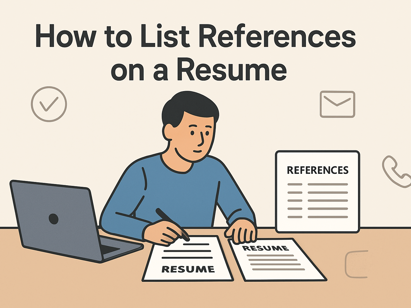 how to list references on resume