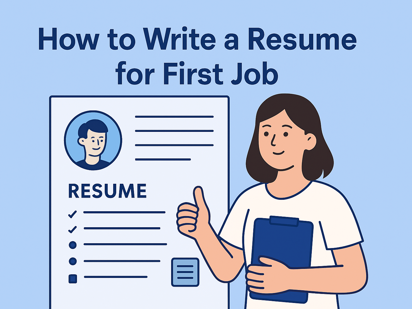 how to make a resume for first job